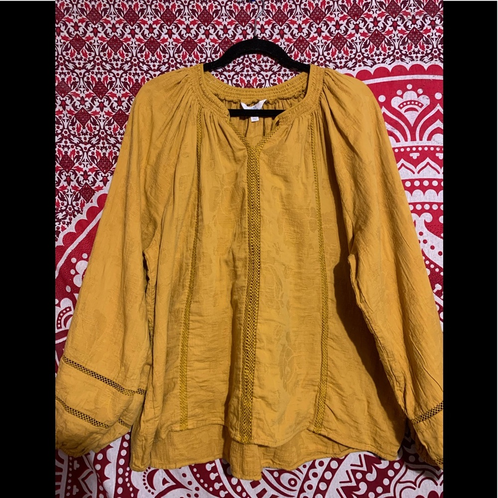 Mustard plus boho top
